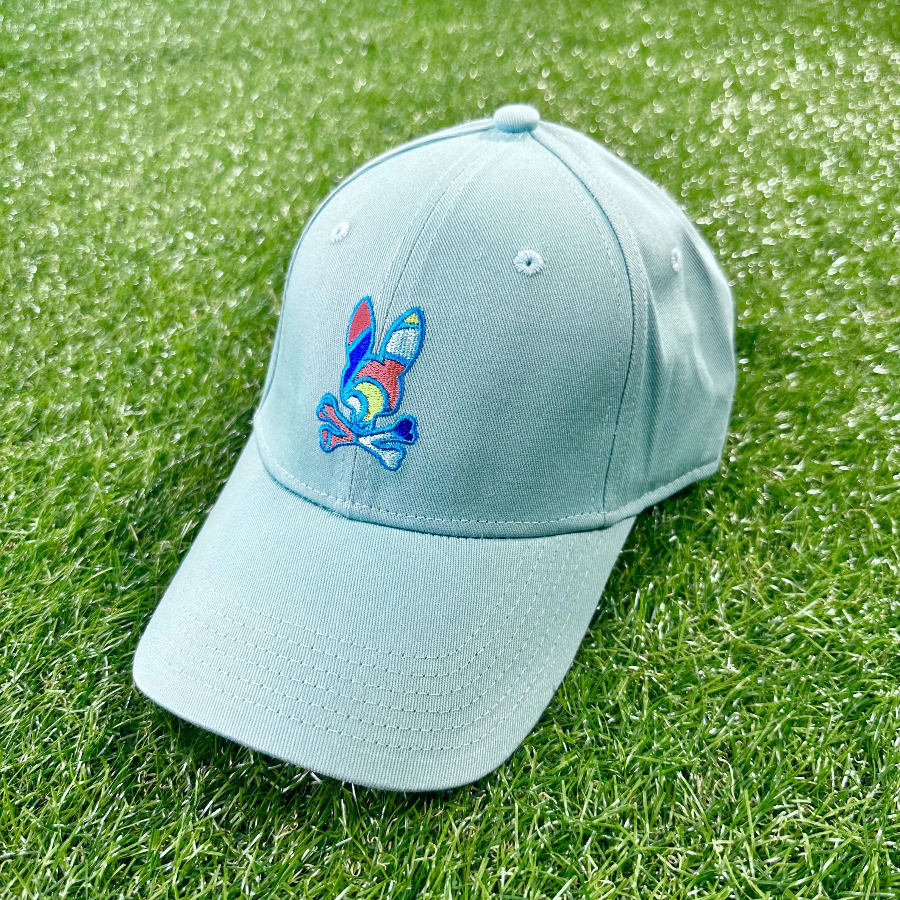 Hilsboro Multi Color Bunny Baseball Cap (Coastal Blue)