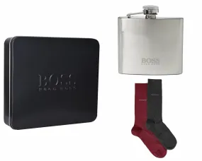 Hugo Boss Hip Flask And Socks Gift Set