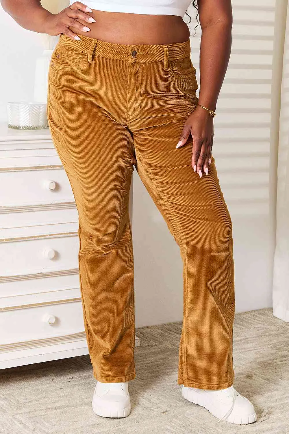 Judy Blue Full Size Mid Rise Corduroy Pants