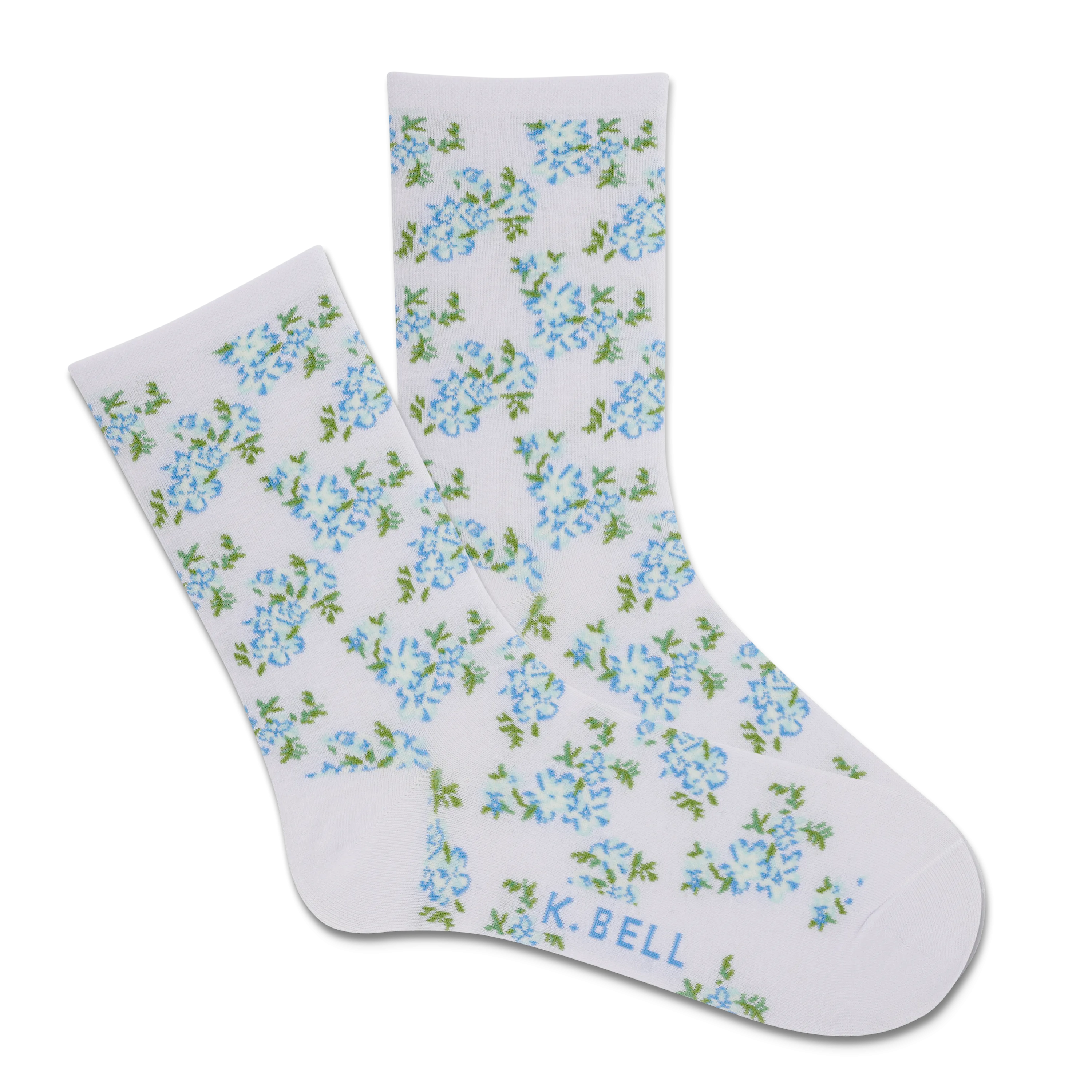 K.Bell Women's Cottage Floral Crew Sock