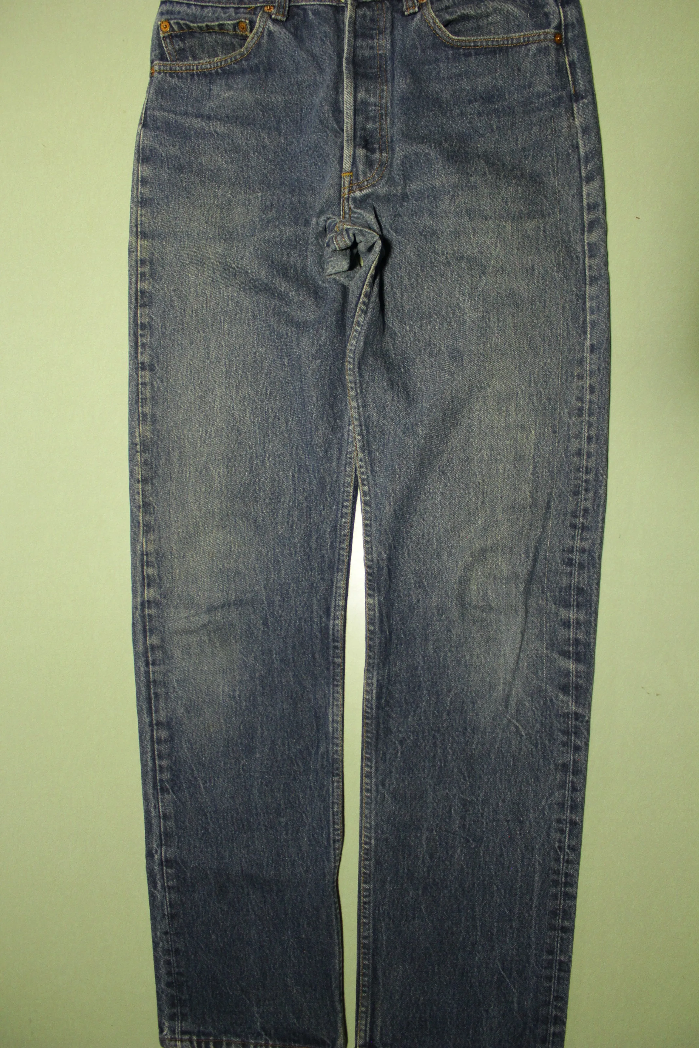 Levis 501 Button Fly Made in USA Vintage 70's 80's Grunge Punk Rock Denim Blue Jeans