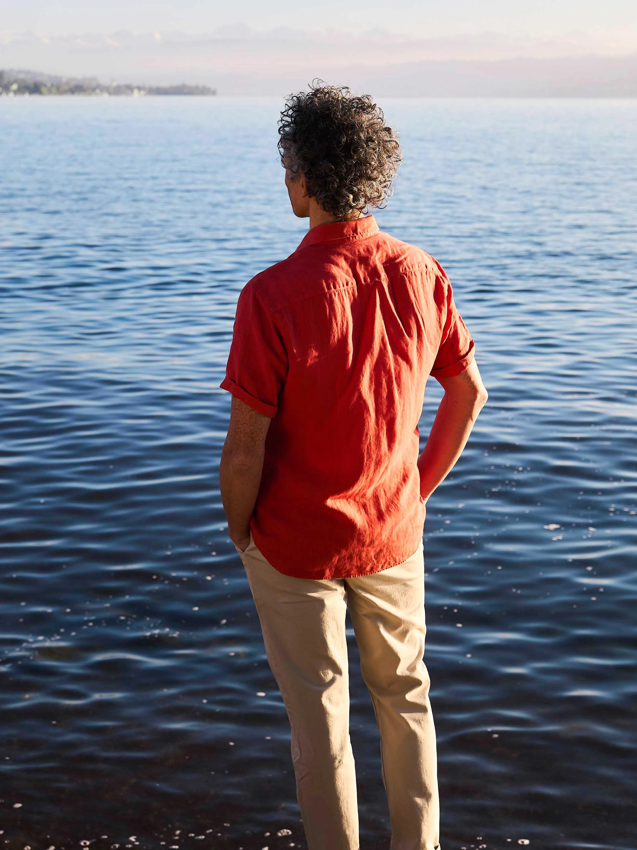 Linen Shirt Praia Red