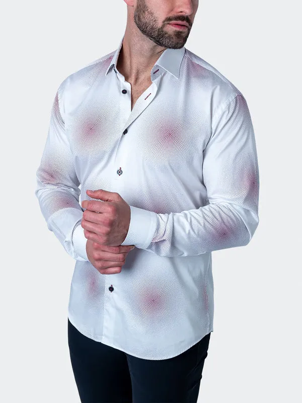 Maceoo Stretch Shirt | Fibonacci Radius White