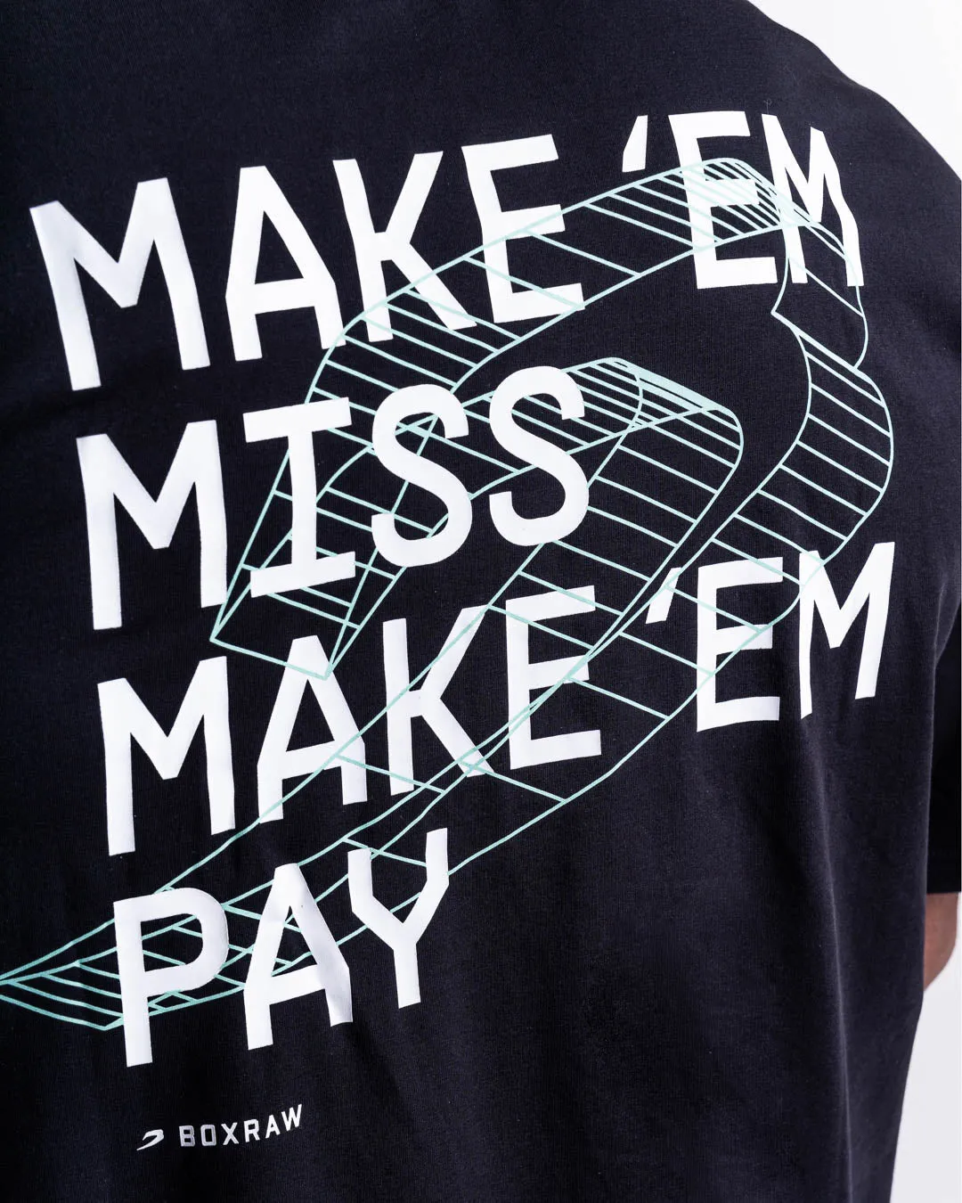 Make 'Em Miss Oversized T-Shirt - Black