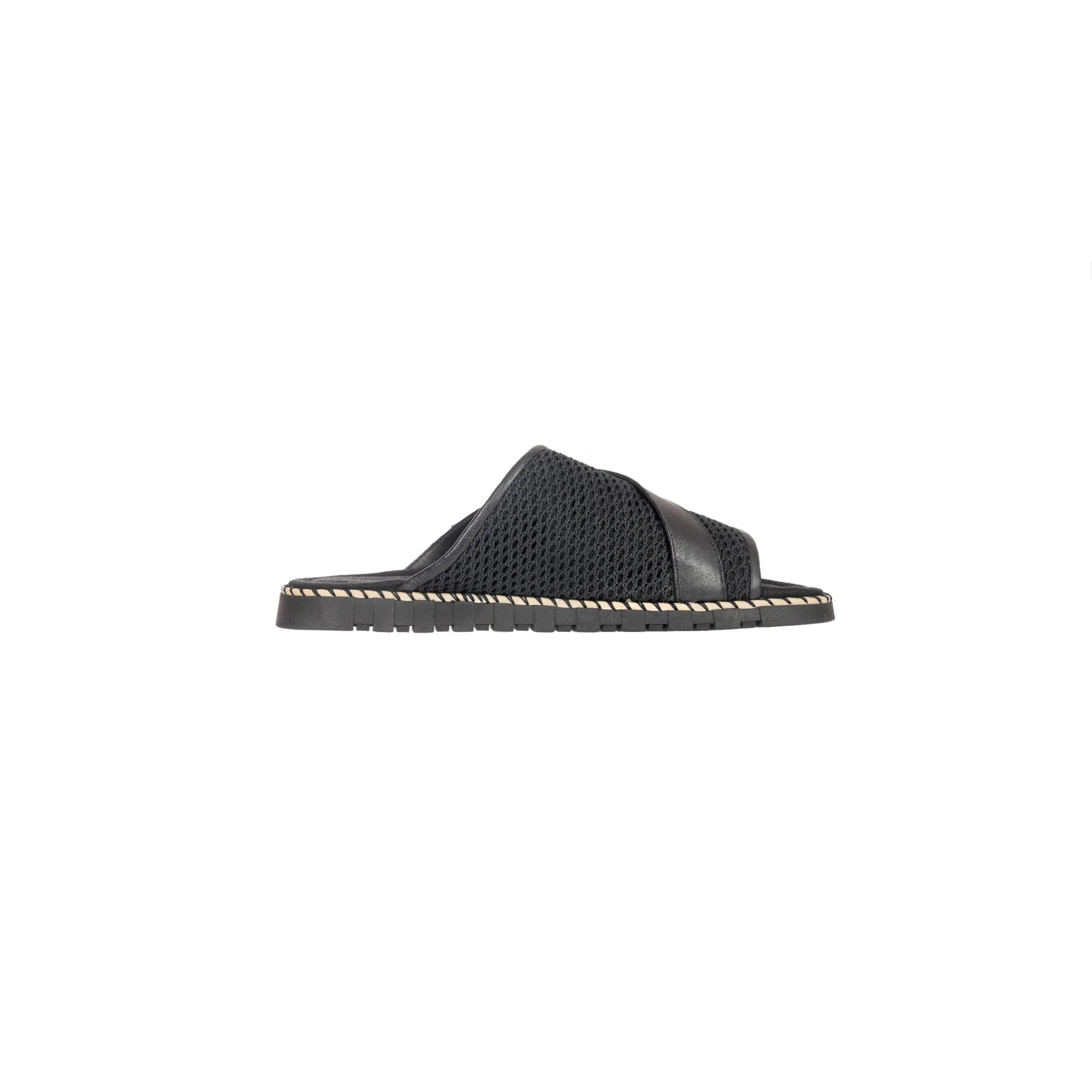 Man Slipper Mesh Black