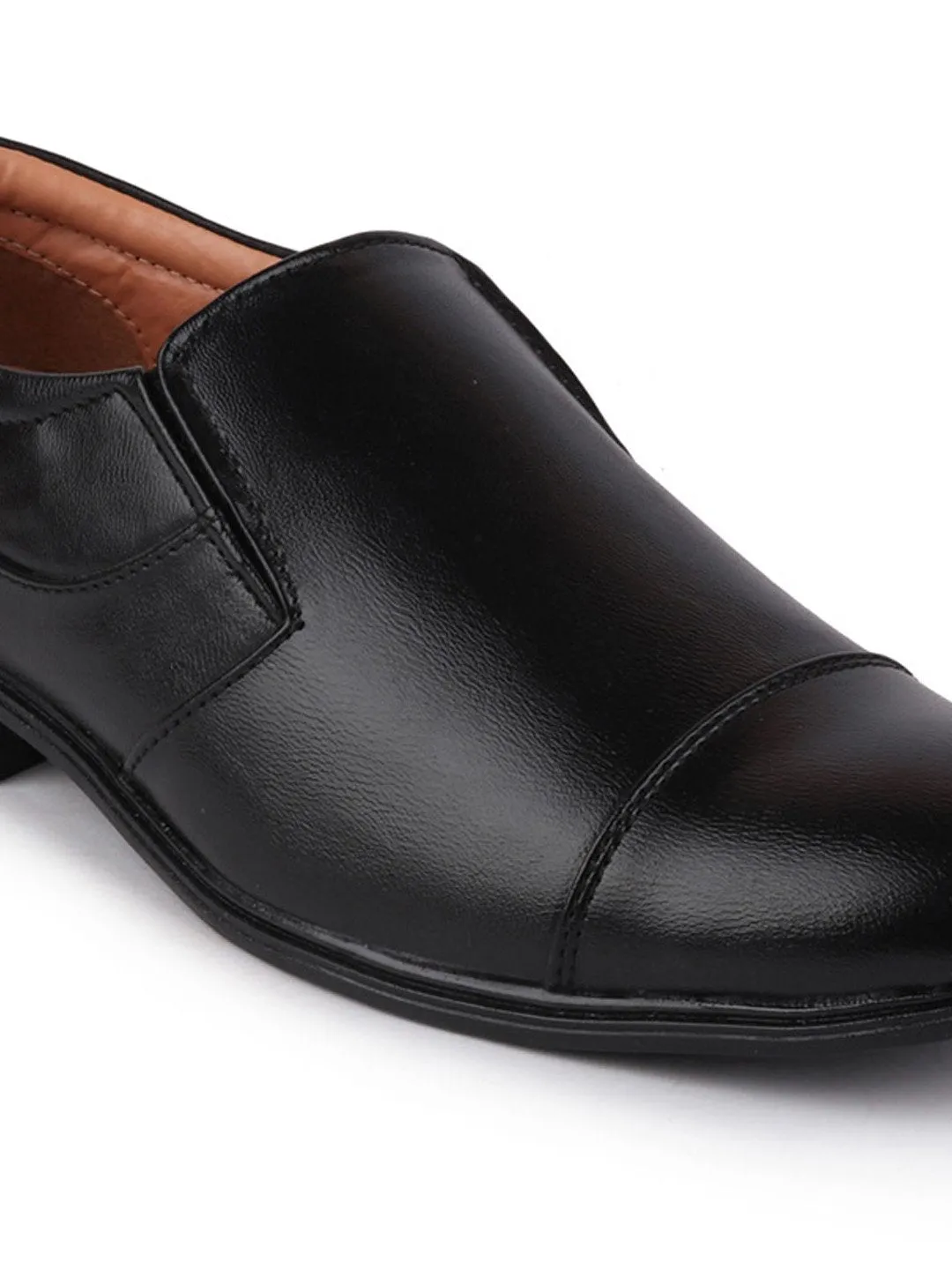 Men Black Formal Slip-On Shoes