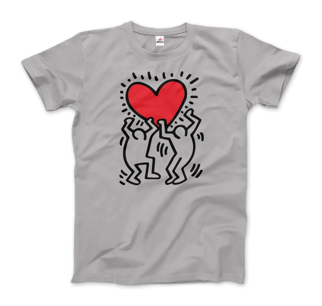 Men Holding Heart Icon, Street Art T-Shirt