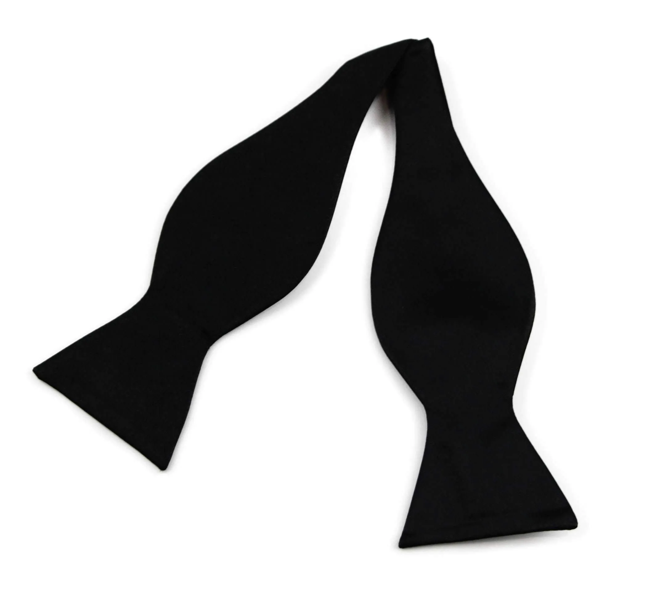 Mens Black Self Tie Bow Tie