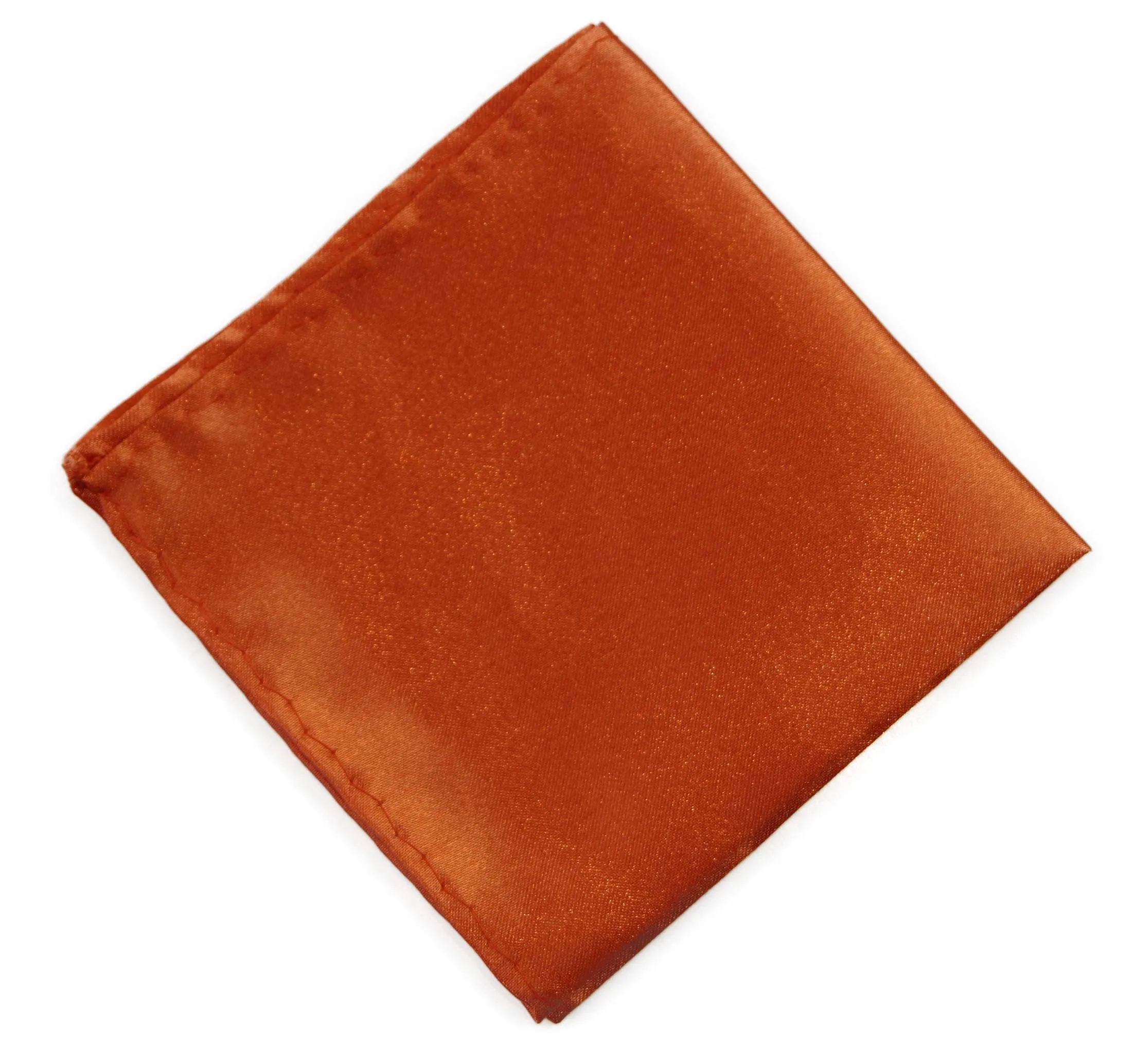 Mens Orange Pocket Square