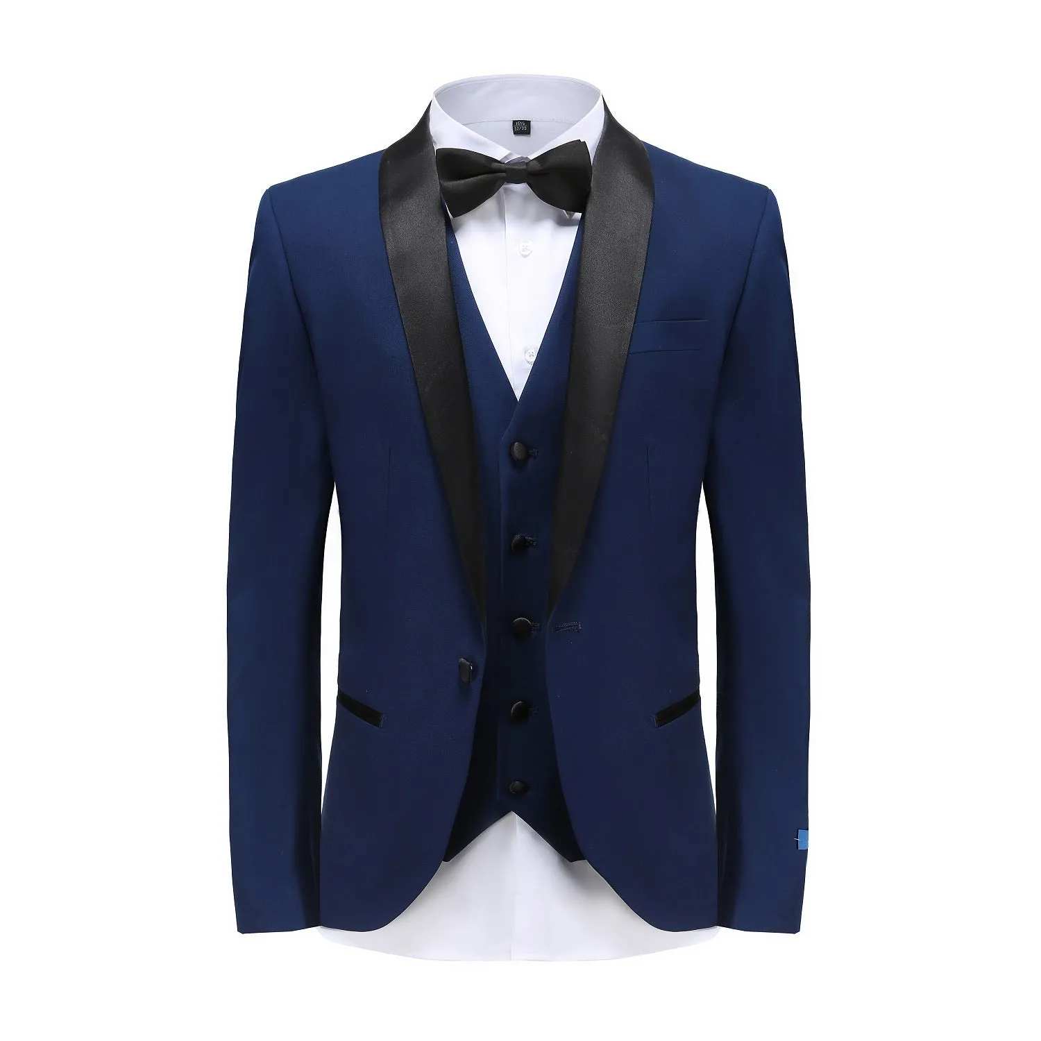 Men's Premium 3 Pc Shawl Lapel Slim Fit Tuxedo Set