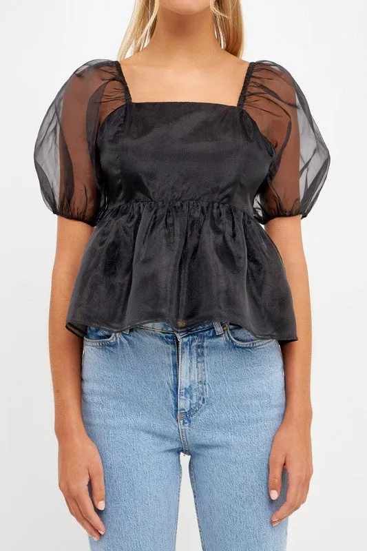 Meredith Peplum Blouse