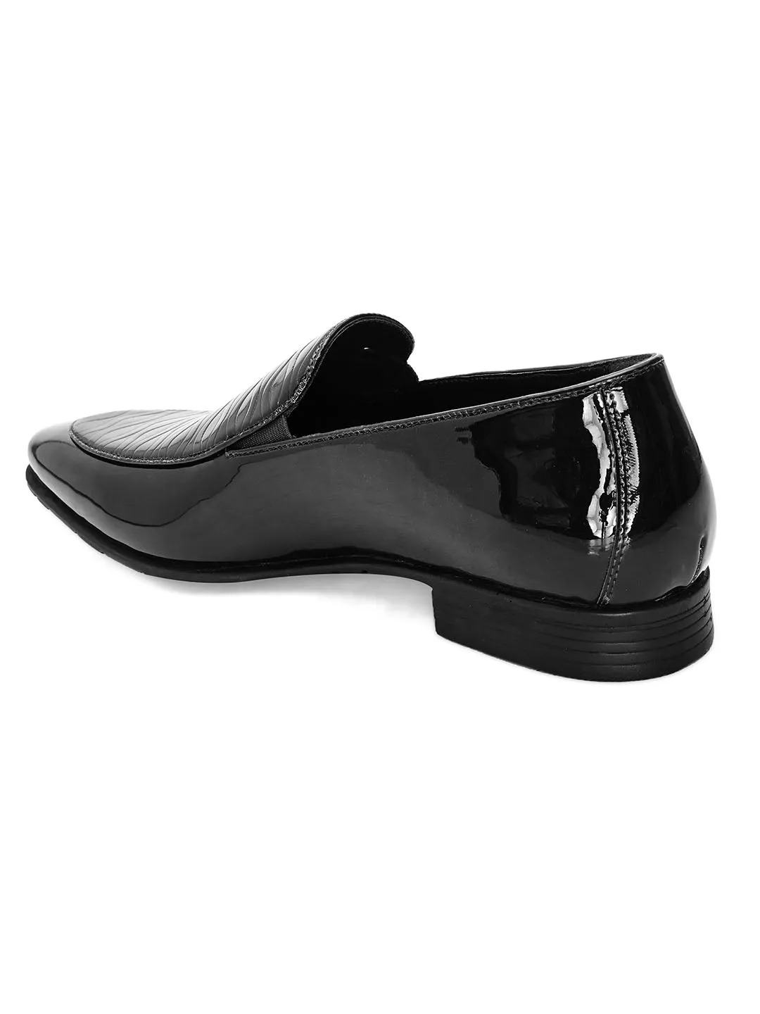 Motive Black Patent Slip-Ons