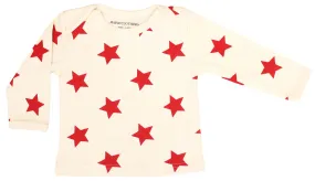 Organic Cotton Baby Long Sleeve T-Shirt GOTS Certified (Star)