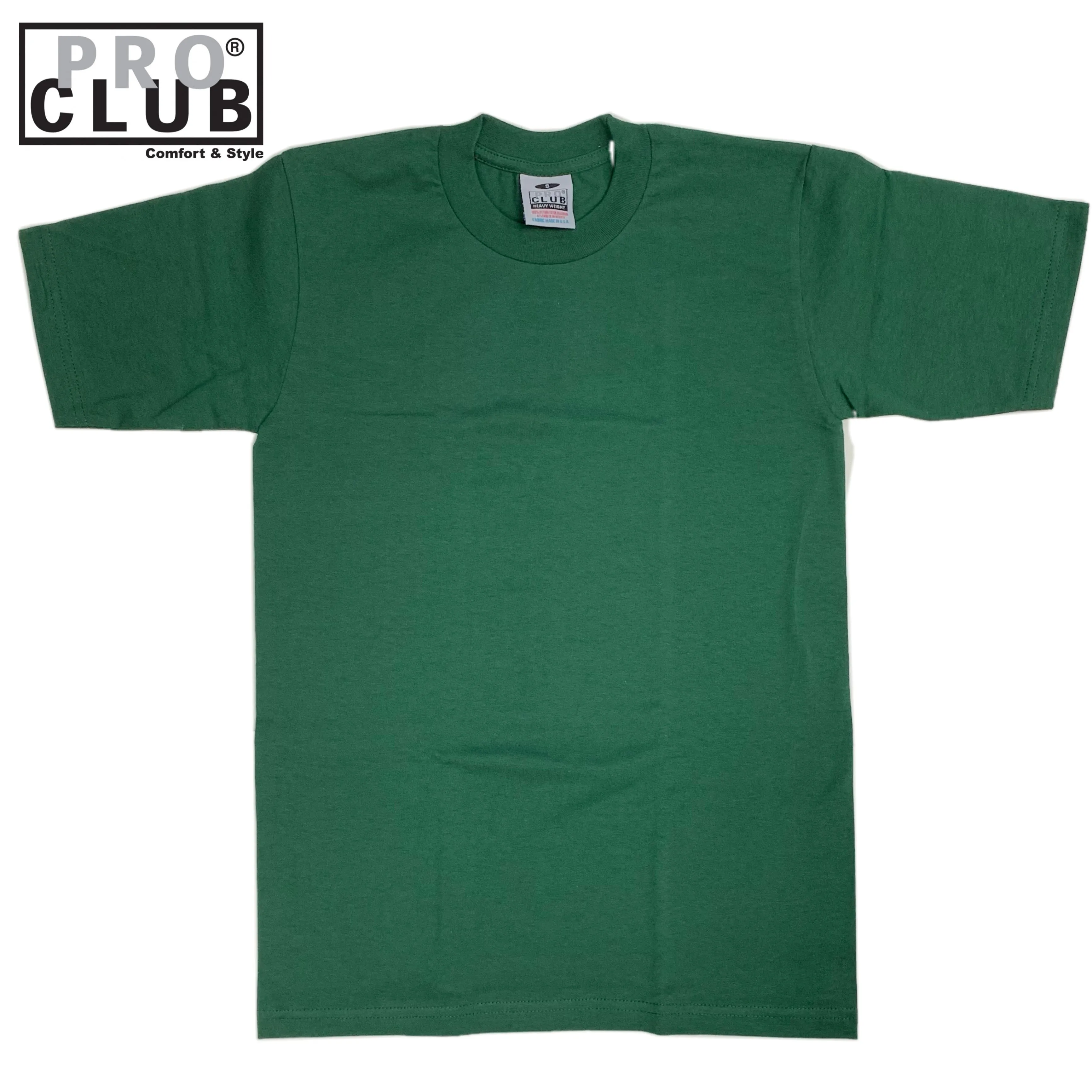 Pro Club Men's Heavyweight Cotton Short Sleeve Crew Neck T-Shirt (More Colors)