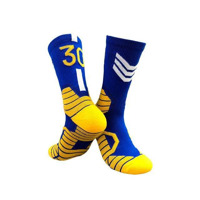 Professional Super Star Basketball Socks Elite Thick Sports Socks Non-slip Durable