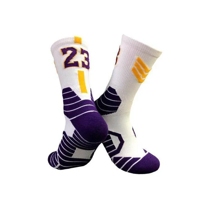 Professional Super Star Basketball Socks Elite Thick Sports Socks Non-slip Durable