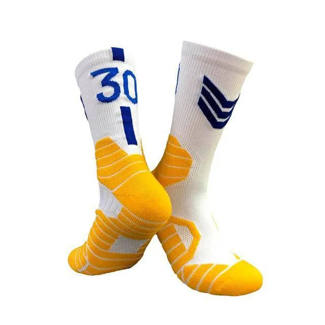 Professional Super Star Basketball Socks Elite Thick Sports Socks Non-slip Durable