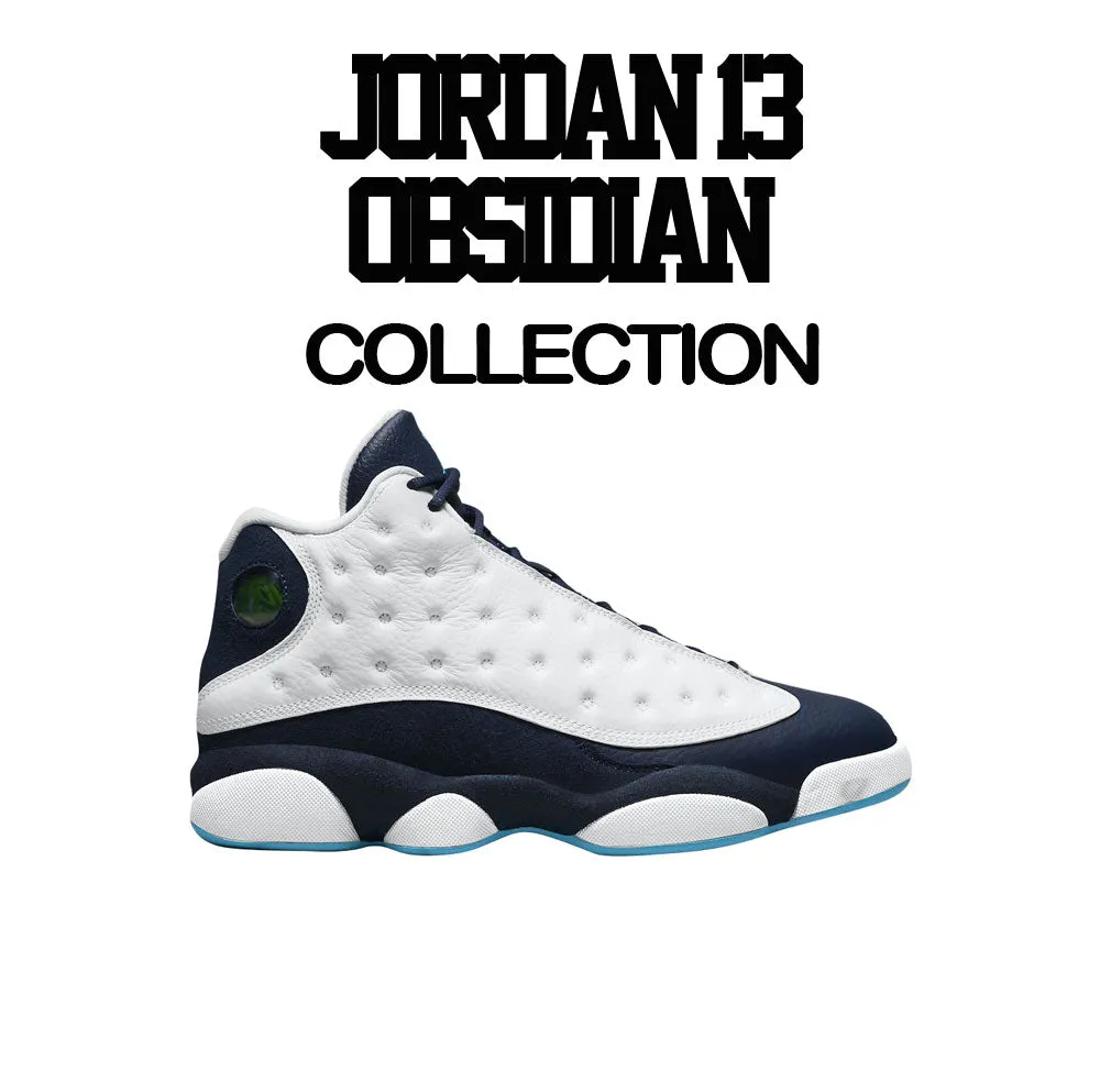 Retro 13 Obsidian Shirt - Love Kicks - Navy