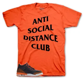 Retro 3 Kumquat Social Distance Shirt