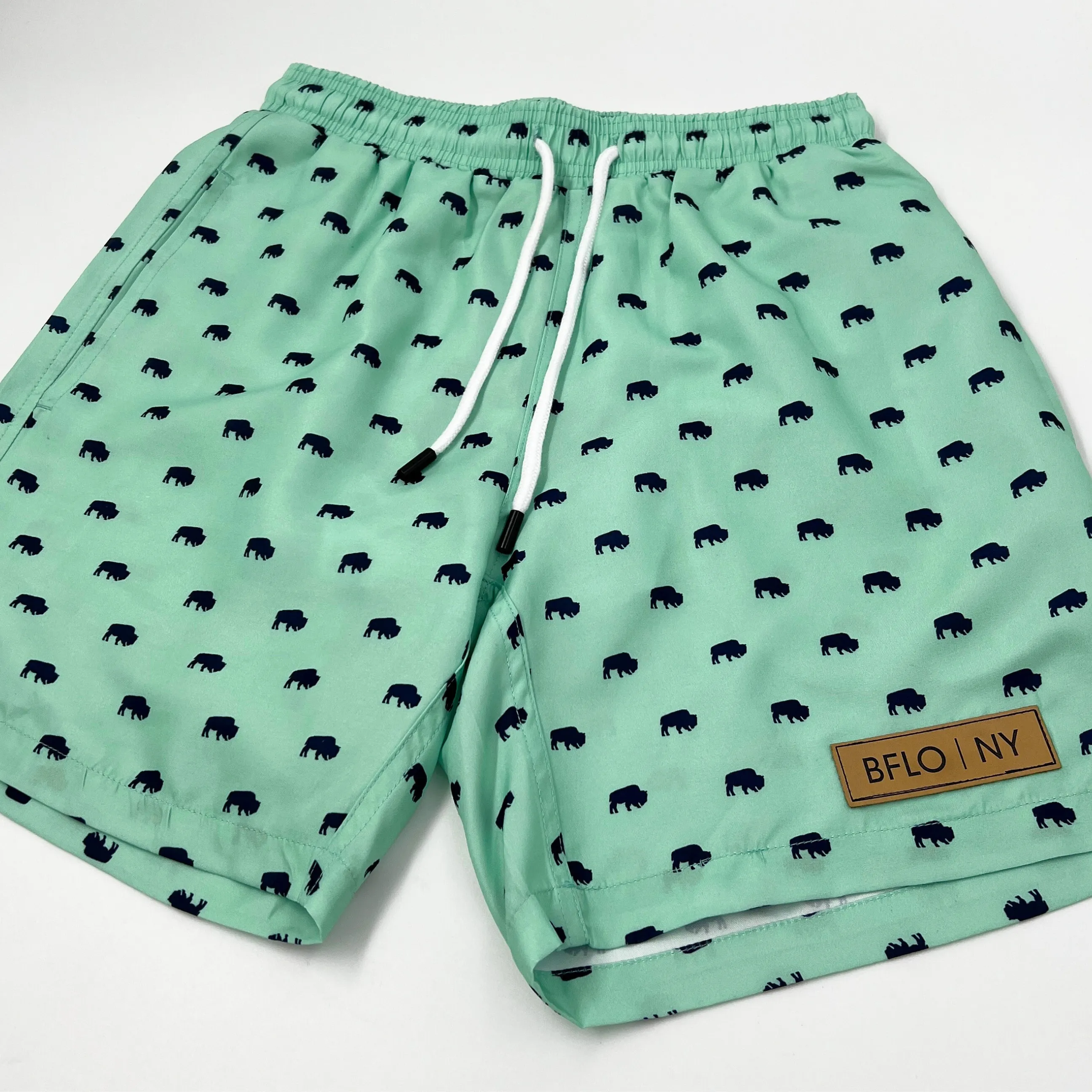 Seafoam BFLO Men's Swim Trunks