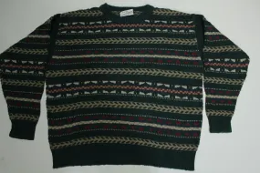 Sears Roebuck Vintage 80's Grandpa's Fireplace Sweater