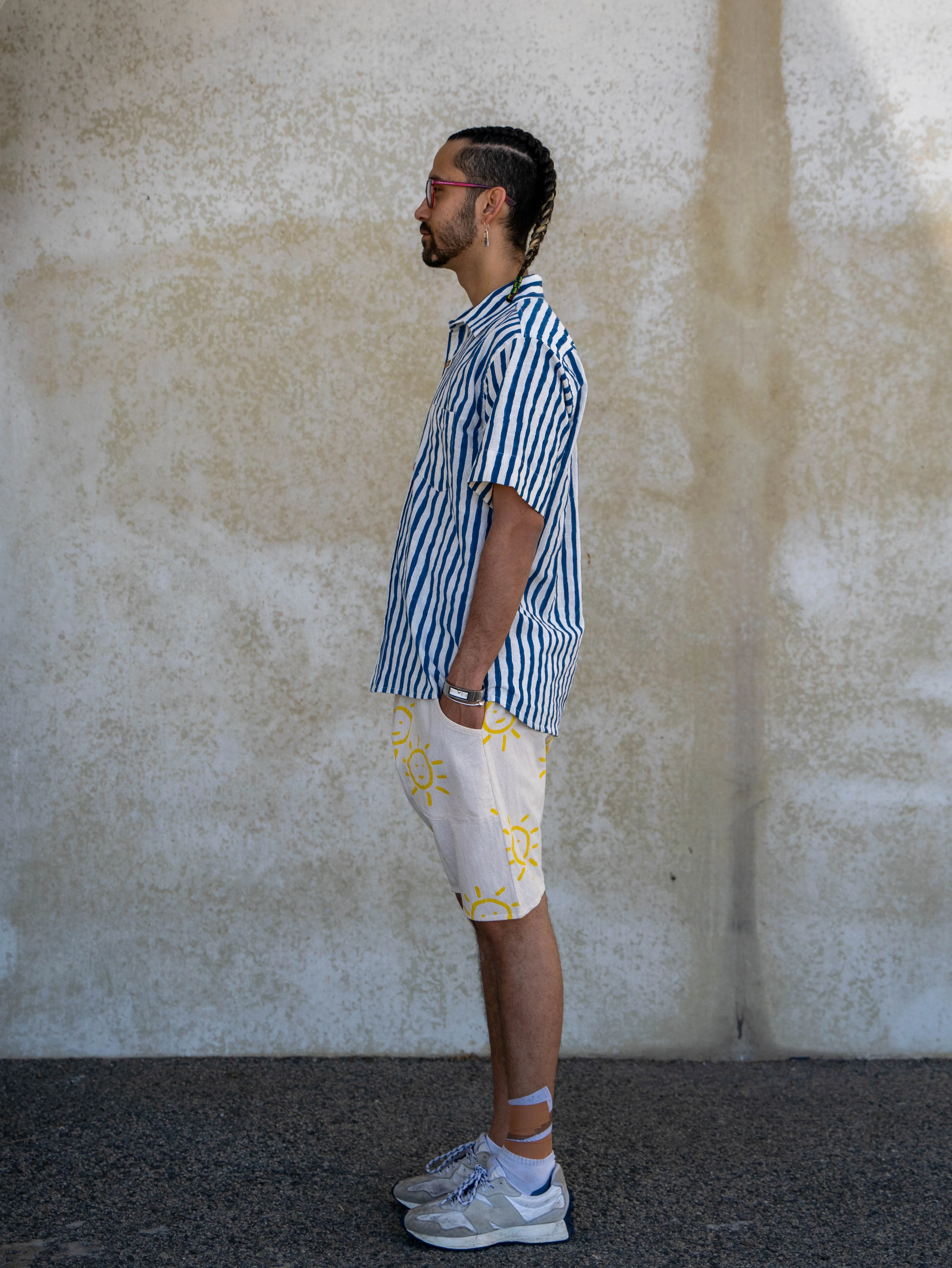 Short Sleeve Unisex Shirt | Indigo Stripe