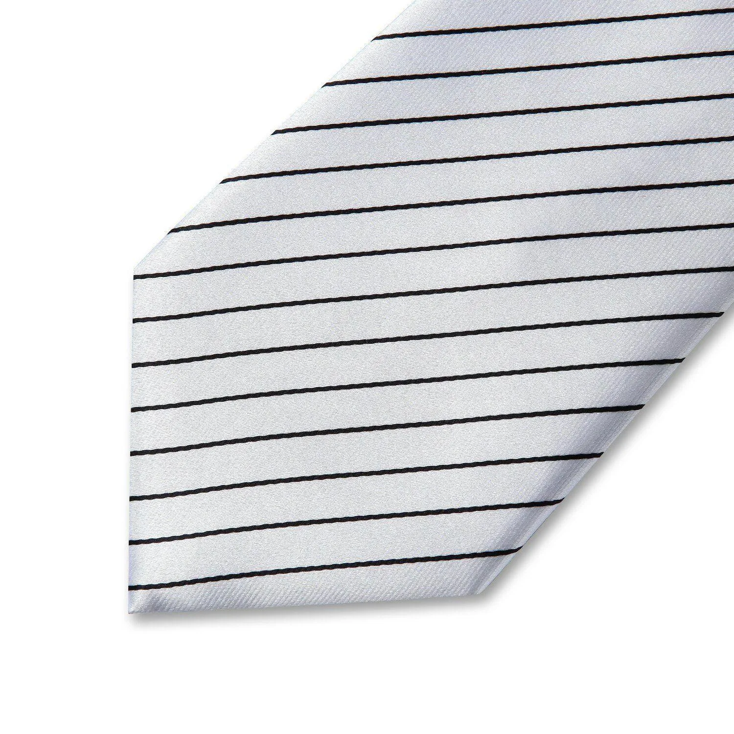 Striped Necktie Handkerchief Set