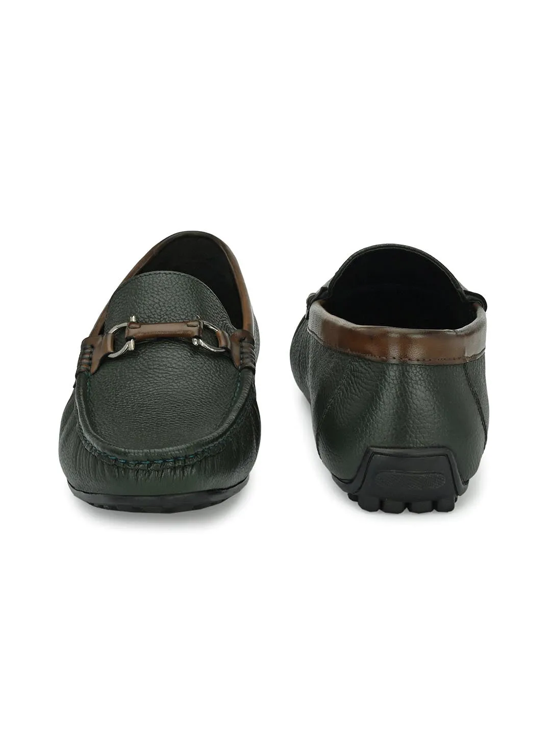 Sutton Green Loafers with Buckle