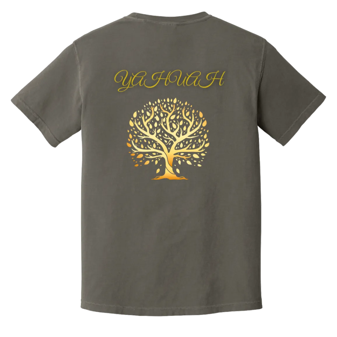 Yahuah-Tree of Life 01 Men's Designer Heavyweight Garment Dyed T-shirt (7 colors)