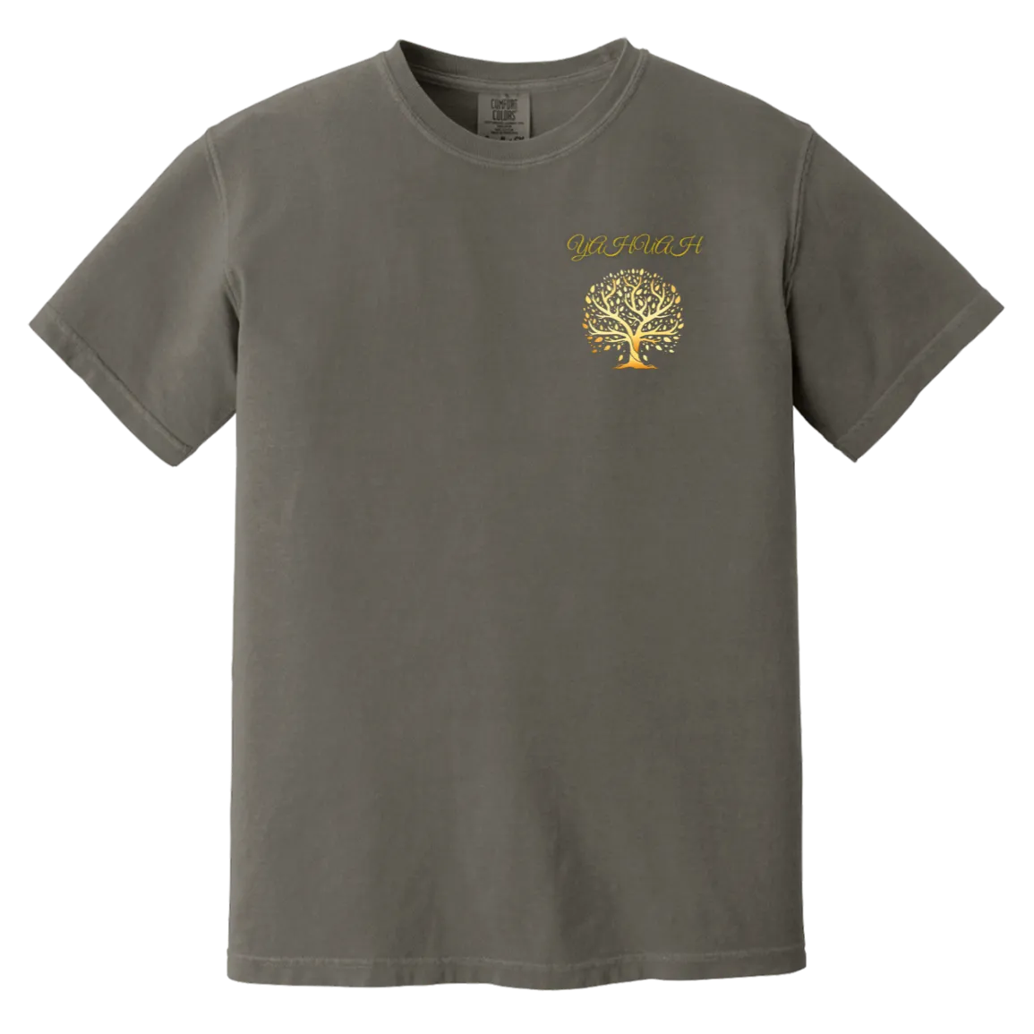 Yahuah-Tree of Life 01 Men's Designer Heavyweight Garment Dyed T-shirt (7 colors)