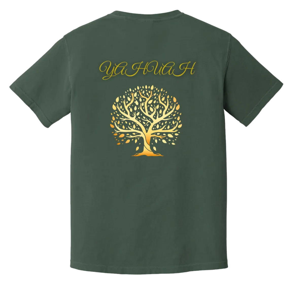 Yahuah-Tree of Life 01 Men's Designer Heavyweight Garment Dyed T-shirt (7 colors)