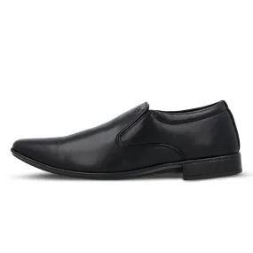 Walkaroo Leather Men formals loafer Shoes - WF6302 Black