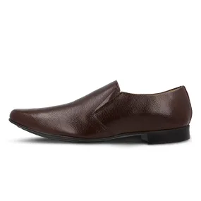 Walkaroo Leather Men formals Shoes - WF6053 Brown