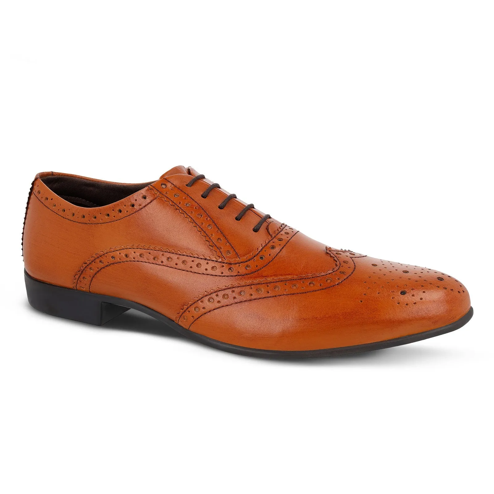 Walkaroo  Leather Men formals Shoes - WF6055 Tan