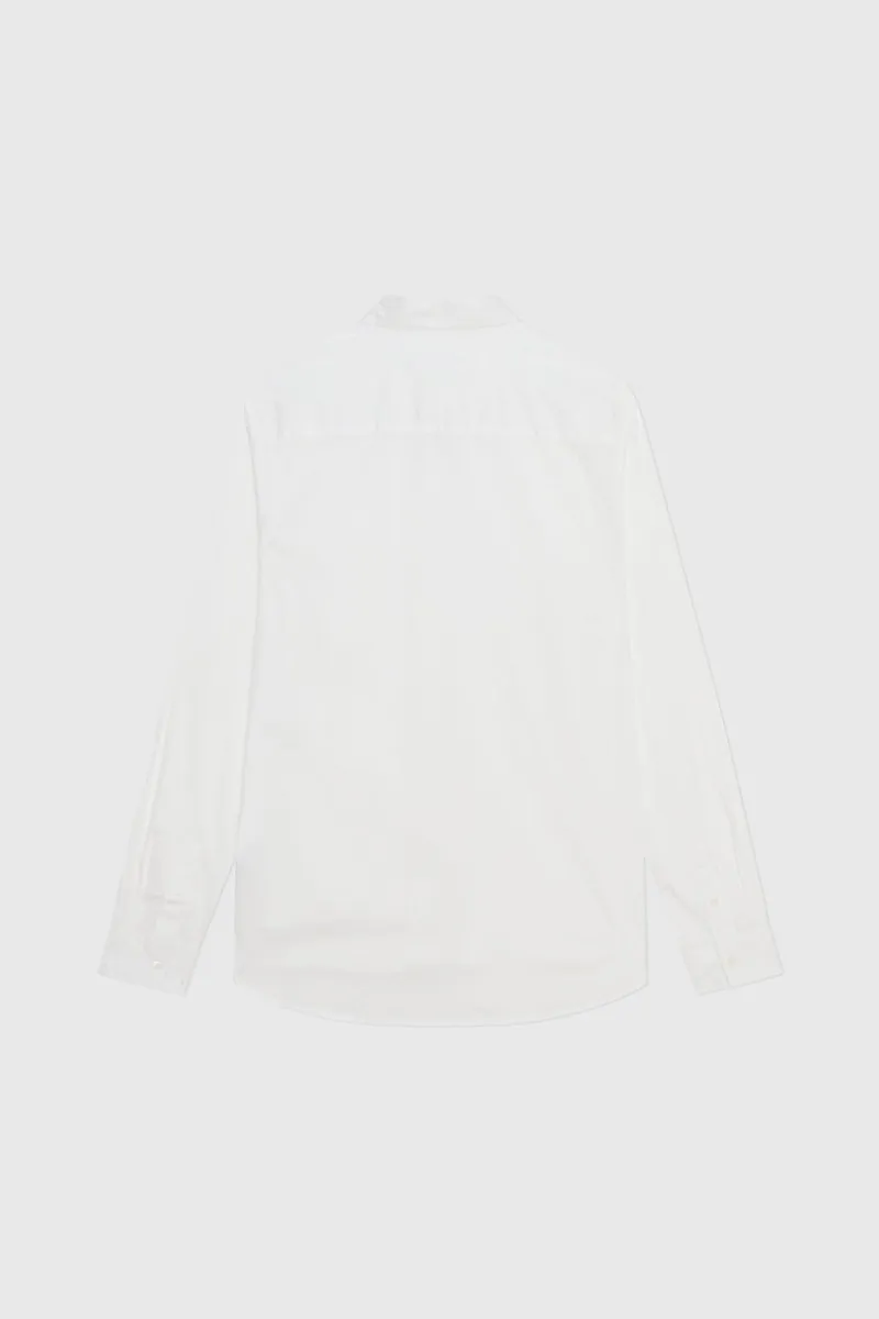 Wood Wood Timothy Paper Poplin Shirt Bright white