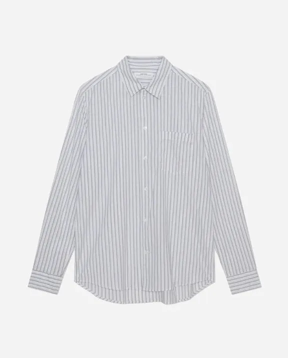 Wood Wood Timothy paper poplin white stripes